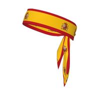 WZYCWB Diadema deportiva que absorbe el sudor, unisex, para correr, jugar a la pelota, deportes al aire libre, impresión de la bandera de España