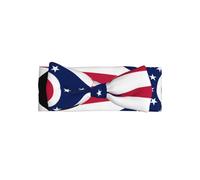 WZYCWB Diadema elástica con lazo para bebé con diseño de bandera del estado de Ohio, accesorios para el cabello, adecuada para bebés de 0 a 6 meses, regalo muy significativo