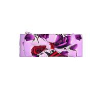 WZYCWB Diadema elástica con lazo para bebé con rosas rojas y moradas, adecuada para bebés de 0 a 6 meses, regalo muy significativo