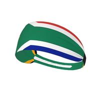 WZYCWB Diadema elástica para ejercicio, deportes al aire libre, fitness, yoga, correr, ciclismo, patrón de bandera de Sudáfrica