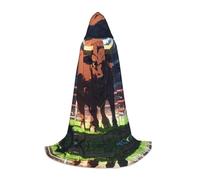 WZYCWB Disfraz de Brave Bull S con capucha y capucha para cosplay, accesorios de fiesta de vacaciones