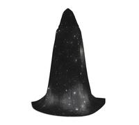 WZYCWB Disfraz de galaxia en blanco y negro con capucha con patrón de galaxia M, accesorios para disfraz de fiesta de vacaciones