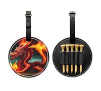 WZYCWB Dragon King in Fire - Bolsa de almacenamiento para camisetas de golf con estampado especial, diseño de hebilla portátil para colgar