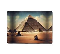WZYCWB Dreaming of the Pyramids of Khufu - Alfombra para pintar, de 80 x 58 pulgadas, pelo corto suave y esponjoso, adecuada para sala de estar, oficina, mesita de noche, balcón