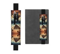 WZYCWB Dreaming of The Pyramids of Khufu - Portalápices de PVC de gran capacidad impreso + bolsa creativa para bolígrafos con banda elástica y diseño antideslizante