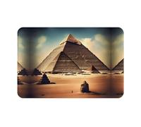 WZYCWB Dreaming of The Pyramids of Khufu - Tapete de bienvenida impreso de 40,6 x 61 cm, adecuado para baño, sala de estar, balcón, puerta de entrada
