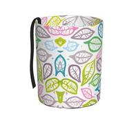 WZYCWB El cubo de basura colgante de líneas de follaje de colores es adecuado para muchos tipos de coches. Es práctico y cómodo, y es simplemente el compañero perfecto para conducir.