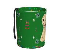 WZYCWB El cubo de basura colgante de perro sobre hierba de dibujos animados es adecuado para muchos tipos de coches. Es práctico y conveniente, y es simplemente el compañero perfecto para conducir.