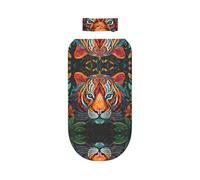WZYCWB El poderoso tigre. Juego de manta estampada + bonita diadema, manta para envolver al bebé después del baño