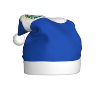 WZYCWB El Salvador - Sombrero de Papá Noel de felpa, sombrero de Papá Noel de 15.7 pulgadas de alto, sombrero de Papá Noel de Año Nuevo, sombrero decorativo unisex