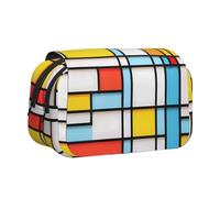 WZYCWB Estuche portátil con impresión de cajas no coincidentes, ideal para organizar bolígrafos en la oficina o guardar brochas de maquillaje