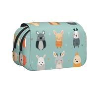 WZYCWB Estuche portátil con impresión de imágenes de fauna ideal para organizar bolígrafos en la oficina o guardar brochas de maquillaje