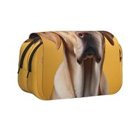 WZYCWB Estuche portátil con impresión de retrato de perro labrador ideal para organizar bolígrafos en la oficina o guardar brochas de maquillaje