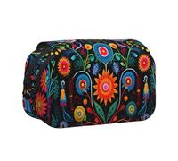 WZYCWB Estuche portátil con patrón tradicional ideal para organizar bolígrafos en la oficina o guardar brochas de maquillaje