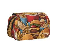 WZYCWB Estuche portátil con un montón de patatas fritas ideal para organizar bolígrafos en la oficina o guardar brochas de maquillaje