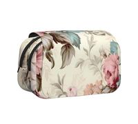 WZYCWB Estuche portátil de flora vibrante ideal para organizar bolígrafos en la oficina o guardar brochas de maquillaje