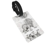 WZYCWB Etiquetas de equipaje con patrón de animales mitológicos, accesorios de viaje en avión, mochila y etiquetas de equipaje