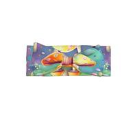 WZYCWB Fantasy Dream - Diadema elástica con lazo para bebé, diseño de hongos para niñas, adecuada para bebés de 0 a 6 meses, regalo muy significativo