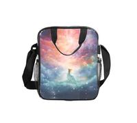 WZYCWB Fantasy Paradise Space - Bolsa de hombro transparente con cremallera y correa para el hombro, para mujeres y hombres, trabajo, compras