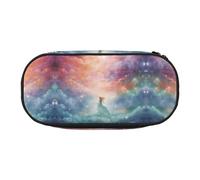 WZYCWB Fantasy Paradise Space - Estuche para lápices de gran capacidad, caja de almacenamiento multifuncional, portátil y duradero, para suministros de oficina y escuela, Black, Talla única, Estuche