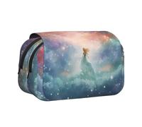 WZYCWB Fantasy Paradise Space Printing - Estuche portátil ideal para organizar bolígrafos en la oficina o guardar brochas de maquillaje