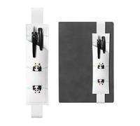 WZYCWB Fat Panda - Marcapáginas ajustable para diario, soporte de cuero para bolígrafos, perfecto para el regreso a clases, regalo de Navidad, soporte de cuero para bolígrafos,