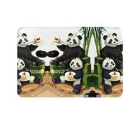 WZYCWB Felpudo antideslizante con diseño de Pandas of Father and Son de 16 x 24 pulgadas, protege la sala de estar, el baño, la puerta delantera limpia