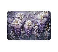 WZYCWB Felpudo de bienvenida impreso con un montón de violetas, 40,6 x 61 cm, tapete para baño, sala de estar, balcón, entrada