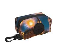 WZYCWB Fiery Red Street - Bolsa de almacenamiento de viaje para mascotas, bolsa de limpieza portátil con cordón para senderismo y camping