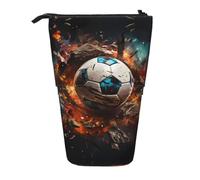 WZYCWB Firecracker Soccer - Portalápices retráctil para dormitorio u oficina.