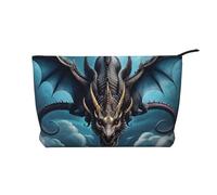 WZYCWB Flying Dragon - Bolsa de cosméticos de pana portátil con cremallera para mujer, adecuada para viajes y almacenamiento diario, cosméticos