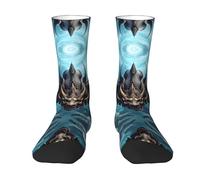 WZYCWB Flying Dragon - Calcetines deportivos elásticos con estampado de dragón blanco, adecuados para correr, fitness y entrenamientos diarios, blanco, Altoa única