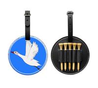 WZYCWB Flying White Goose - Bolsa de almacenamiento para camisetas de golf con estampado especial, diseño de hebilla portátil para colgar, Black, Talla única, Maleta