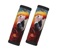 WZYCWB Funda para asa de maleta con estampado de loro con plumas coloridas, resistente al desgaste, imprescindible para viajes