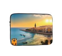 WZYCWB Funda para portátil estampada Sunset in Barcelona de 13 pulgadas para portátiles de 10 a 17 pulgadas, perfecta tanto para negocios como para uso de ocio.