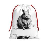 WZYCWB Funny Bunny M - Bolsas de regalo estampadas, perfectas para bodas, Navidad, cumpleaños y fiestas, S - L