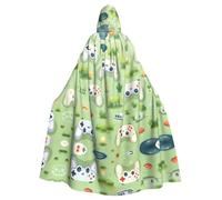 WZYCWB Gamepad in the grass - Capa con capucha estampada para Halloween, fiesta rave y reunión familiar