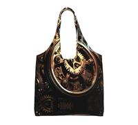 WZYCWB Gears of Running Machinery - Bolsa de lona impresa de un solo hombro, bolsa de lona diaria de moda, adecuada para viajes diarios y compras
