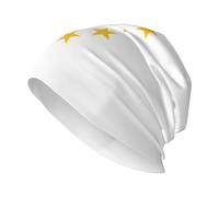 WZYCWB Gorro de esquí con diseño de la bandera del estado de Rhode Island, gorro de punto cálido y gorro, perfecto para el uso diario, actividades al aire libre y viajes. Negro