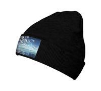 WZYCWB Gorro de punto cálido con diseño de nubes blancas sobre el mar. Perfecto para actividades al aire libre, viajes diarios y viajes.