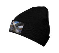 WZYCWB Gorro de punto cálido con estampado de pelícano. Perfecto para actividades al aire libre, viajes diarios y viajes. Negro