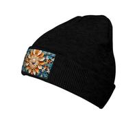 WZYCWB Gorro de punto negro con estampado de corona de mística, cálido, elástico, adecuado para hombres y mujeres, viajes al aire libre, actividades de invierno, Negro, Talla única