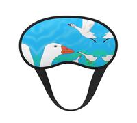 WZYCWB Happy White Goose - Antifaz para dormir, cobertura completa, alivia la fatiga ocular