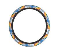 WZYCWB Hawaii Hot Air Balloon - Funda para volante de material agradable al tacto y suave, absorbe el sudor y diseño transpirable, antideslizante y resistente al desgaste