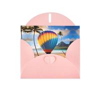 WZYCWB Hawaii Hot Air Balloon - Tarjetas de felicitación de vacaciones, adecuadas para familiares, amigos y parejas