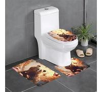 WZYCWB Heads Up Bear - Juego de alfombrillas estampadas para baño, dormitorio, cocina, rápida absorción de agua