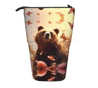 WZYCWB Heads Up Bear - Portalápices retráctil con estampado de oso para dormitorio u oficina.