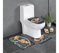 WZYCWB Heads Up Fish - Juego de alfombrillas estampadas para baño, dormitorio, cocina, rápida absorción de agua