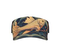 WZYCWB Heads Up - Gorra de béisbol de golf con estampado de peces, transpirable, de secado rápido, para deportes al aire libre, color negro