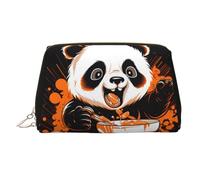 WZYCWB Heads Up - Neceser de piel con estampado de peces, perfecto para llevar o para organizar el hogar, Happy Panda, Talla única